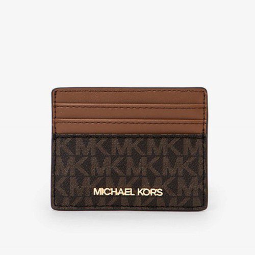 Set Túi Đeo Vai + Ví Michael Kors Giftable Shoulder Bag & Card Holder Boxed Brown 35H1GGZD6B Màu Nâu 194900886052 Túi Xách Mỹ