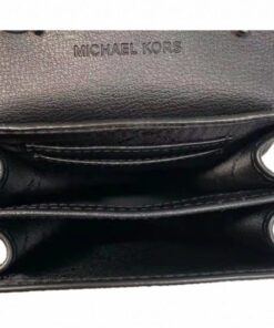 Túi Điện Thoại Michael Kors Rose 35F0SX0L5B Small NS Phone Crossbody Bag In Black 194900061350-2